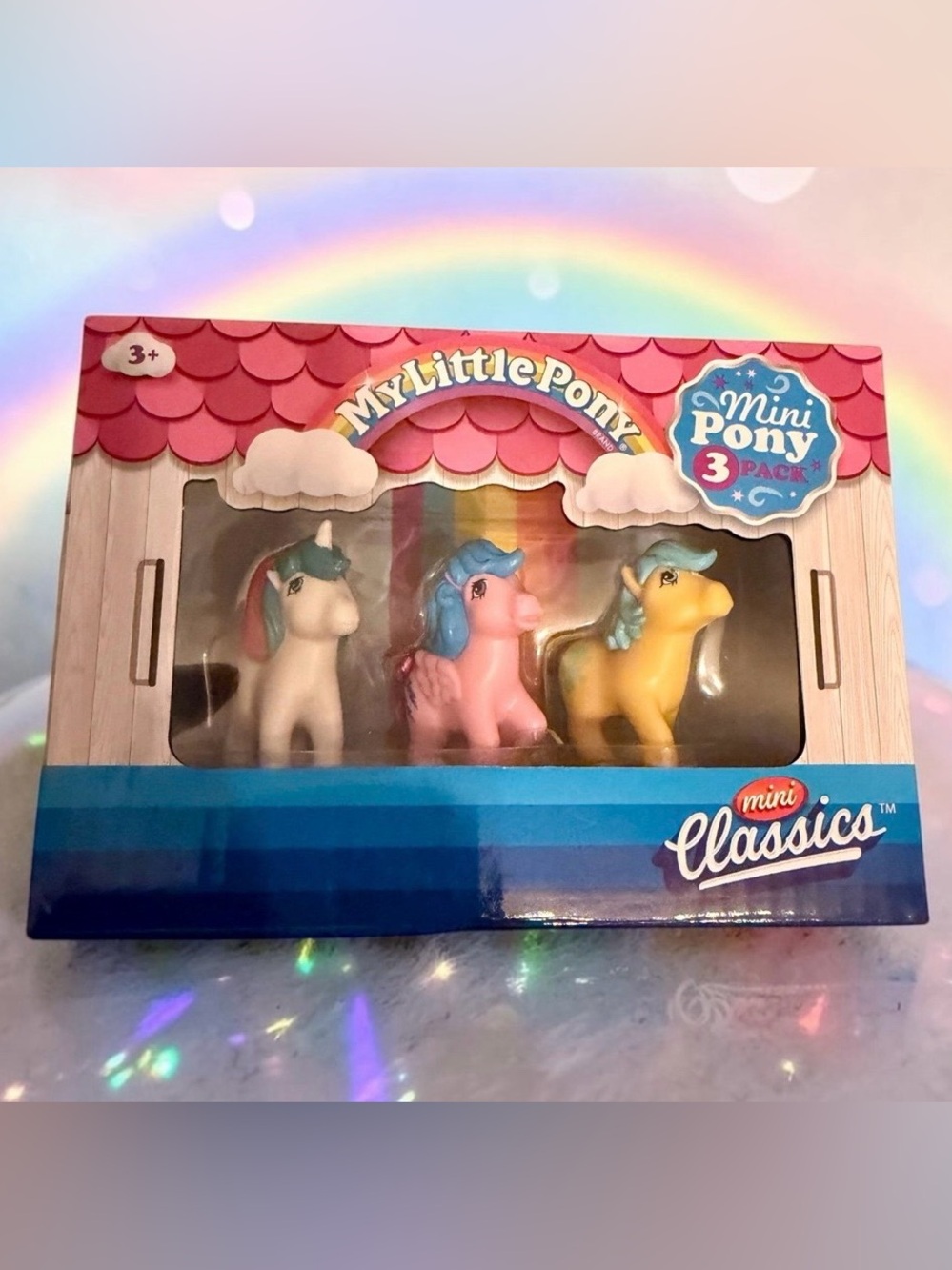 New My little Pony Mini Classic pony 3 pack bubbles gusty firefly vintage figure